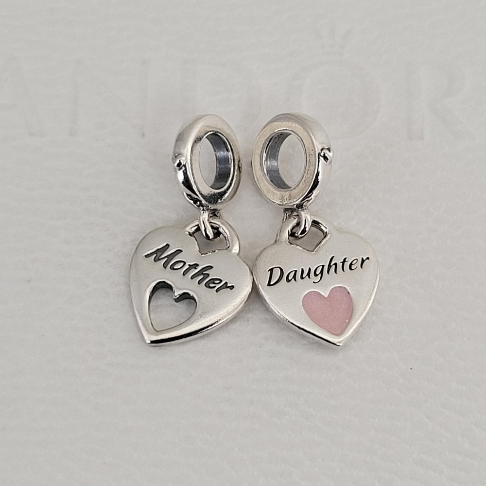 ⚘️Authentic Pandora MOTHER & DAUGHTER DANGLE CHARM🎁